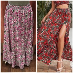 ➕Floral Maxi Skirt➕